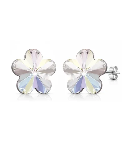 cercei argint cercei floare cercei floricica cercei swarovski cercei pietre swarovski cercei curcubeu cercei stralucitori