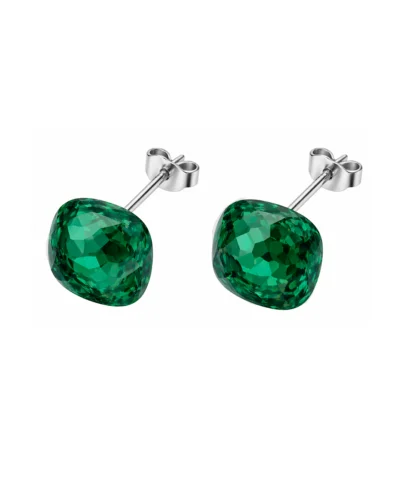 cercei swarovski cercei pe ureche cercei argint cercei mici cercei patrati cercei verzi cercei verde smarald cercei argint cu pietre verzi cercei pietre swarovski