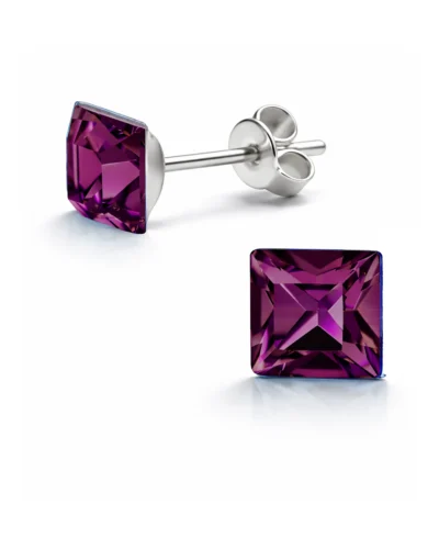 cercei mici cercei patrati cercei pe ureche cercei argint cercei din argint cercei bobita cercei swarovski cercei pietre swarovski