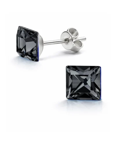 cercei mici cercei patrati cercei pe ureche cercei argint cercei din argint cercei bobita cercei swarovski cercei pietre swarovski