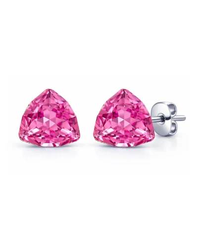 cercei roz cercei pietre roz cercei swarovski cercei argint