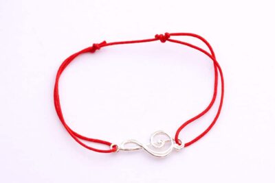 bratara snur argint cheia sol