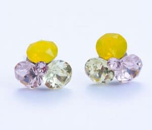 cercei trifoi cercei galbeni cercei aurii cercei swarovski