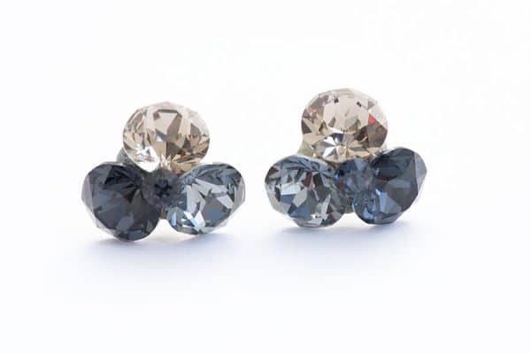 cercei trifoi cercei negrii cercei gri cercei swarovski