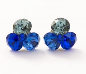 cercei albastri cercei swarovski albastri cercei dama