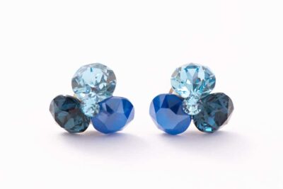 cercei albastri cercei trifoi cercei swaqrovski