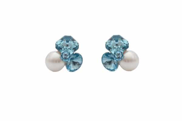 cercei swarovski albasri cercei perle cercei albastri cercei pietre swarovski cercei cristale swarovski