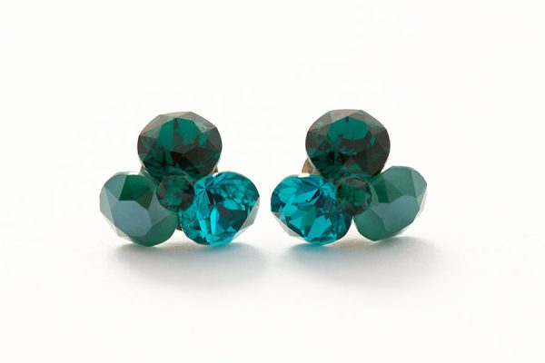 cercei verzi cercei cristale verzi cercei swarovski cercei argint cercei trifoi