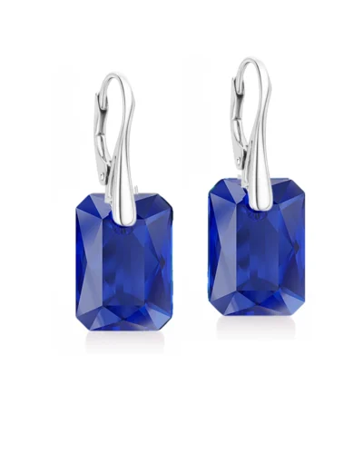 cercei albastri cercei pietre albastre cercei swarovski cercei argint cercei tortite