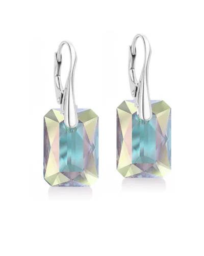 cercei albi cercei arginti cercei aurora boreala cercei swarovski cercei pietre swarovski cercei argint