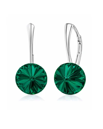 cercei cristale verde smarald cercei pietre verde smarald cercei swarovski verzi cercei pietre verzi cercei argint verzi cercei tortite