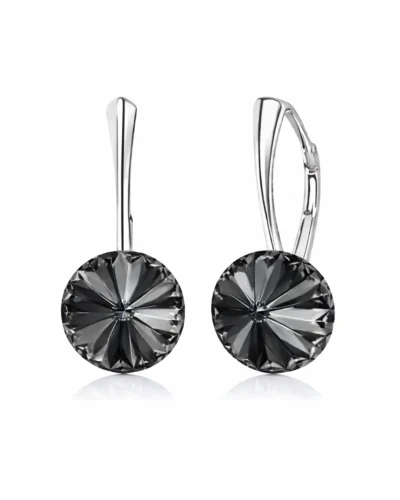 cercei cristale swarovski cercei pietre swarovski cercei negri cercei argint cercei pietre cercei tortite