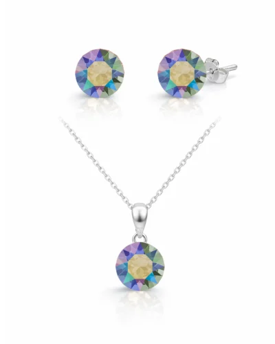cercei swarovski cercei argint cercei multicolori set cercei si pandantiv set bijuterii argint set bijuterii swarovski