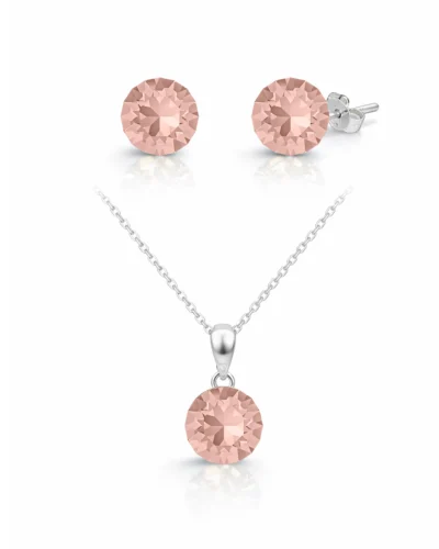 set cercei si pandantiv set bijuterii cercei argint cercei swarovski