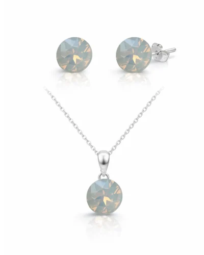 cercei argint cercei opal cercei swarovski set bijuterii set cercei si pandantiv