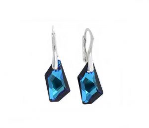 cerccei albastri cercei swarovski albastri cercei pietre albastri cercei tortite albastri