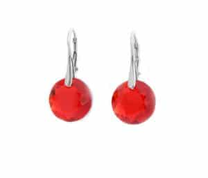 cercei rosii cercei rotunzi rosii cercei swarovski rosii cercei argint rosii cercei tortite rosii