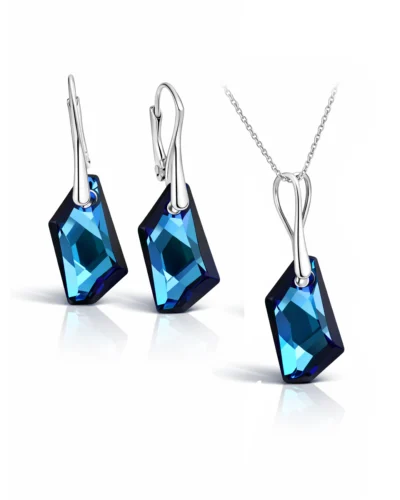 set cercei si pandantiv bijuterii argint bijuterii swarovski cercei tortita leveback cercei argint cercei lungi