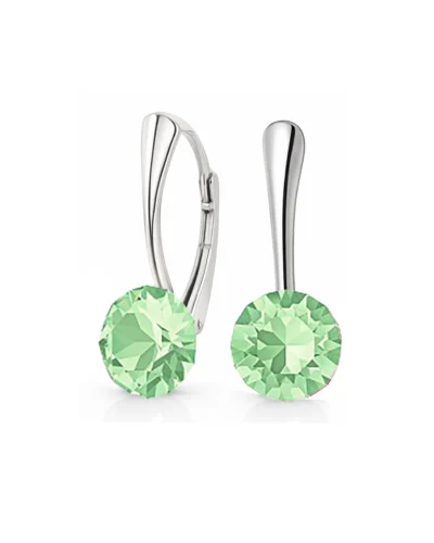 cercei piatra verde cercei verzi cercei swarovski cercei pietre swarovski cercei argint cercei tortite