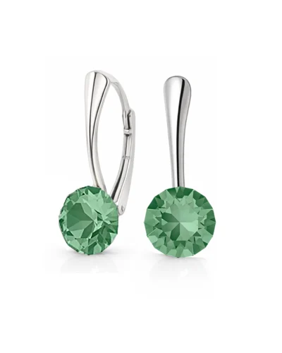 cercei verzi cercei pietre verzi cercei piatra verde cercei swarovski cercei argint
