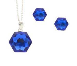 cercei albastri cercei albastru regal cercei swarovski cercei argint cercei pe ureche set albastru set bijuterii albastru regal