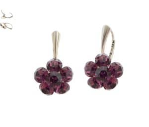 cercei floare cercei floare swarovski cercei floare mare