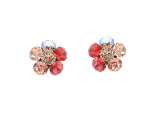 cercei floare roz cercei floare rosii cercei floare swarovski cercei floare swarovski