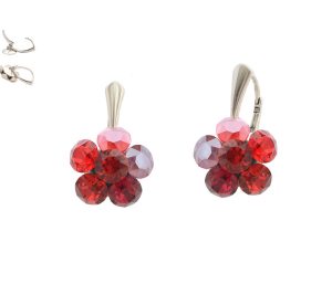 cercei floare tortite cercei floare swarovski