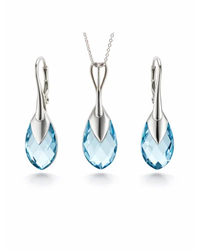 set bijuterii swarovski set bijuterii argint set cercei si pandantiv cercei lacrima cercei albastri cercei tortite cercei lungi cercei eleganti