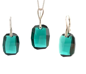 cercei verzi cercei mari verzi cercei swarovski verzi cercei argint verzi cercei pietre verzi set bijuterii verzi set argint verde set swarovski verde
