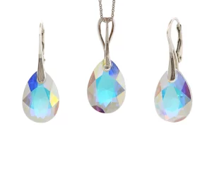 set bijuterii dama set bijuterii argint set bijuterii swarovski lent lantisor si cercei cercei albi cercei curcubeu cercei multicolori cercei argint cercei tortite cercei lacrima cercei swarovski colier argint colier swarovski