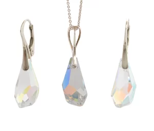 set bijuterii set argint set bijuterii swarovski set argint swarovski cercei curcubeu cercei multicolori set cercei si lantiosr lant swarovski colier swarovski bijuterii mireasa