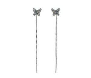 cercei lant cercei lantisor cercei tip lant cercei lungi lant cercei fluture cercei fluturas cercei argint cercei swarovski bijuterii argint bijuterii swarovski cercei pietre sewarovski cercei pietricele cercei cristale