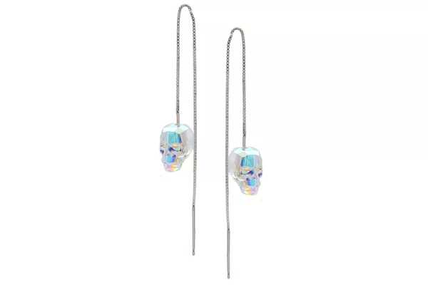 cercei craniu cercei schelet cercei cap de schelet cercei cap de craniu cercei lant cercei lantisor cercei lant argint cercei lant craniu cercei lantisor craniu cercei swarovski cercei pietre swarovski