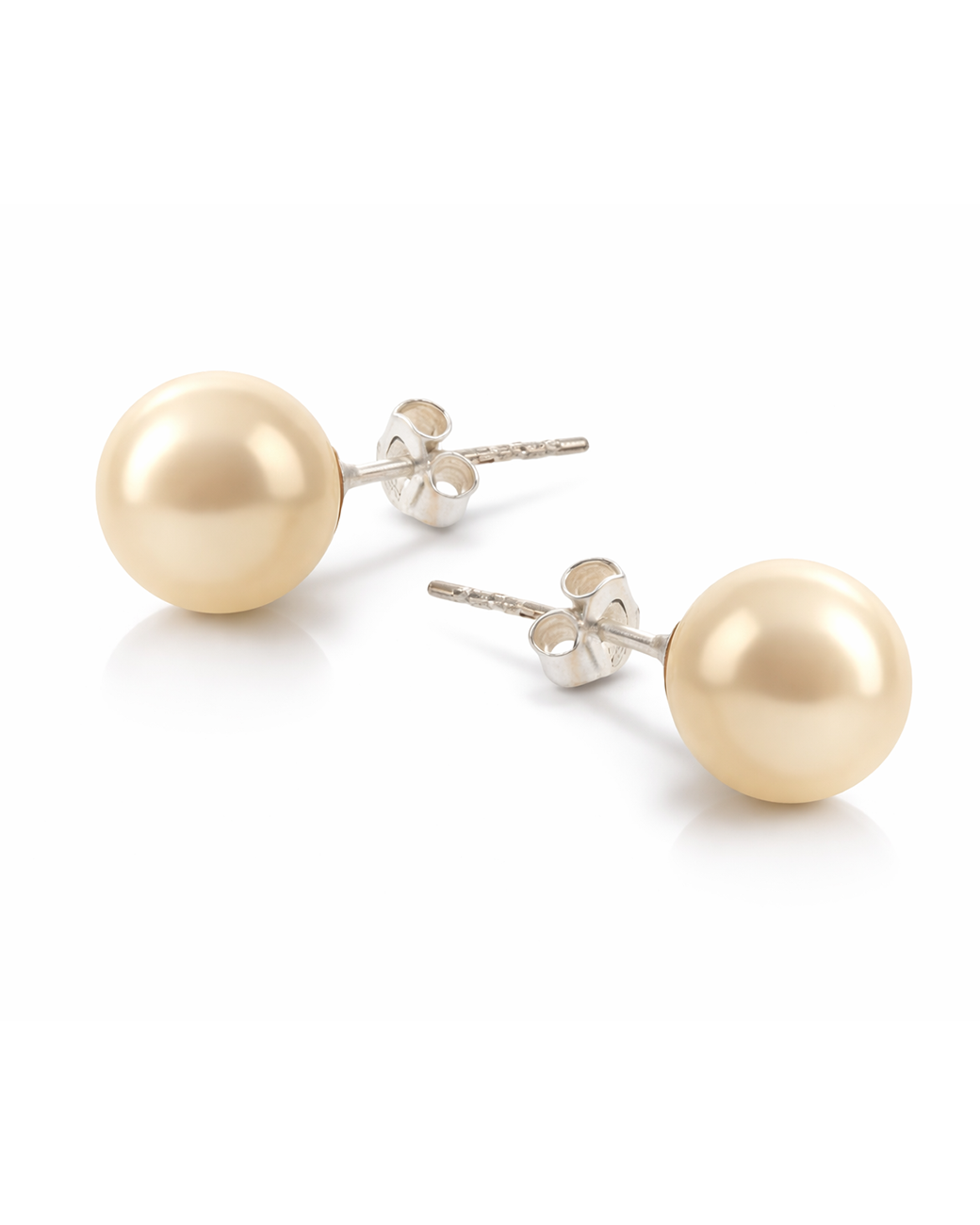 cercei-model-pe-ureche-cu-perle-rotunde-swarovski-culoarea-auriu-deschis cercei pe ureche cercei perle cercei perle rotunde cercei perle albe cercei argint cercei perle argint