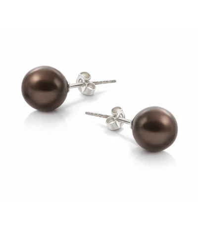 cercei pe ureche cercei perle cercei perle rotunde cercei perle albe cercei argint cercei perle argint