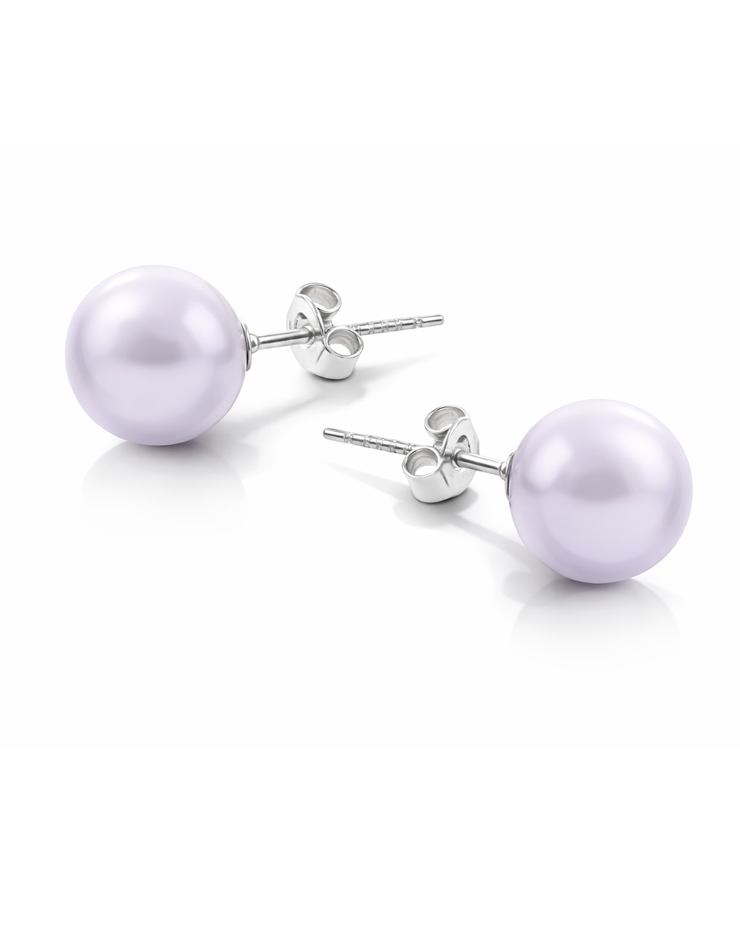cercei-model-pe-ureche-cu-perle-rotunde-swarovski-culoarea-mov-foarte-deschis cercei pe ureche cercei perle cercei perle rotunde cercei perle albe cercei argint cercei perle argint