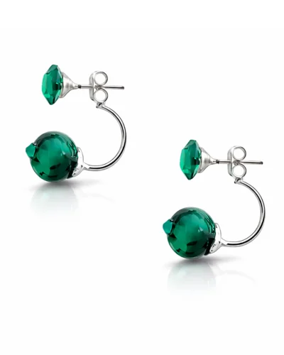 cercei double cercei dubli cercei verzi cercei swarovski cercei verde smarald cercei pietre semipretioase