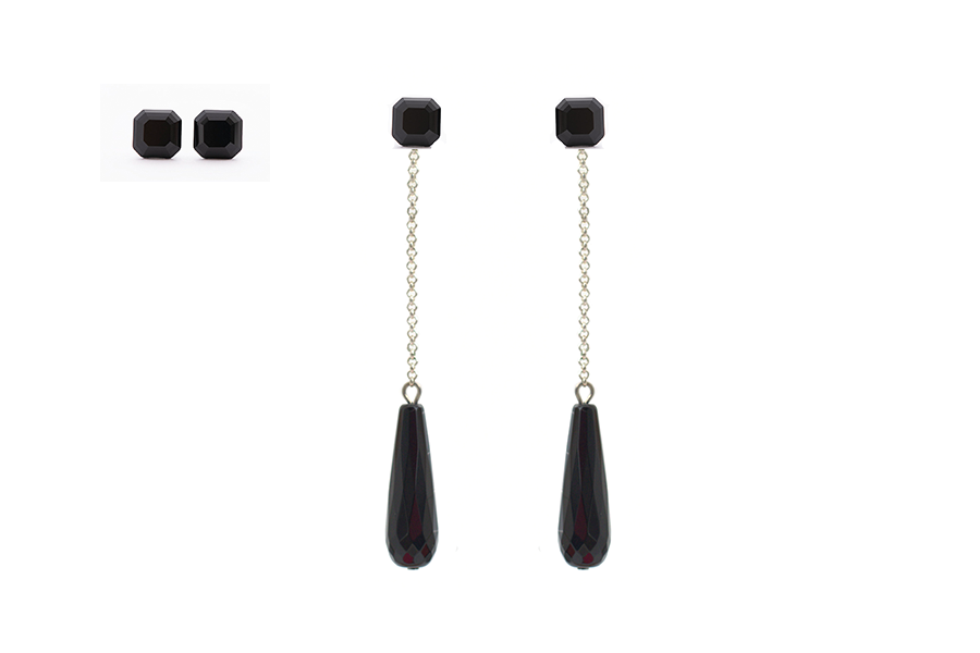 cercei-dubli-simpli-pe-ureche-sau-lingi-cu-lantisor-realizati-cu-pietre-semipretioase-onix-in-forma-de-lacrima-si-cristale-swarovski-negre cercei onix cercei onix lungi cercei eleganti onix cercei lungi onix cercei negrii cercei negri cercel lungi negrii cercei elagnti negrii cercei swarovski eleganti cercei swarovski lungi cercei lant cercei lantisor cercei swarovski negrii cercei swarovski negri cercei pe ureche cercei pe ureche negri