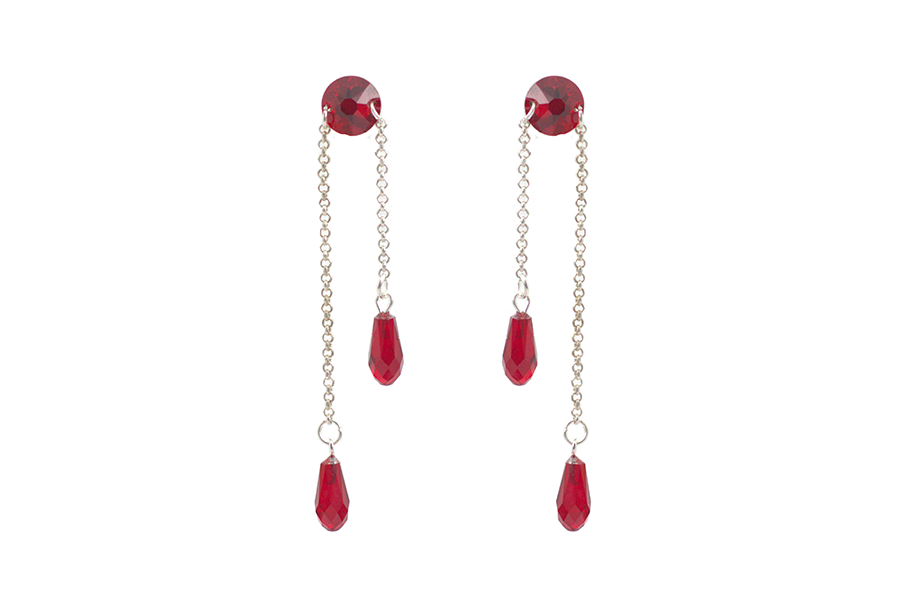 cercei-lingi-eleganti-tip-lantisor-realizati-xu-cristale-swarovski-lacrima-rosu-siam cercei rosii cercei swarovski rosii cercei lungi rosii cercei eleganti rosii cercei lant rosii cercei lantisor rosii cercei swarovski cercei eleganti swarovski cercei lungi swarovski cercei lacrima cercei