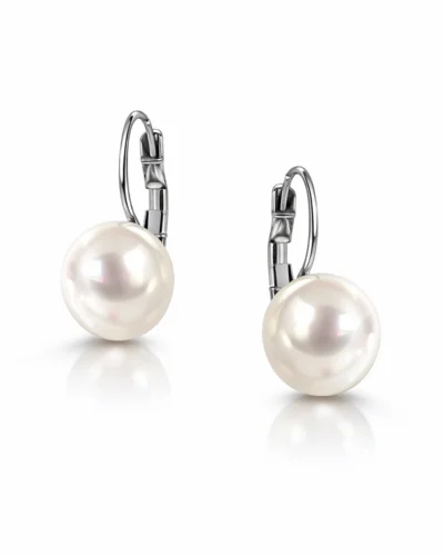 cercei perle cercei perle albe cercei perle mari cercei sawrovski cercei pietre swarovski cercei tortita cercei tortite leverback cercei albi cercei mari