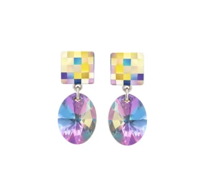 cercei roz cercei swarovski cercei cristale