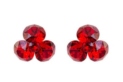 cercei rosii cercei pietre rosii cercei swarovski rosii