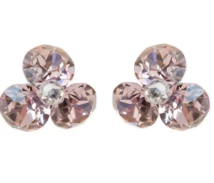 cercei roz cercei swarovski cercei argint