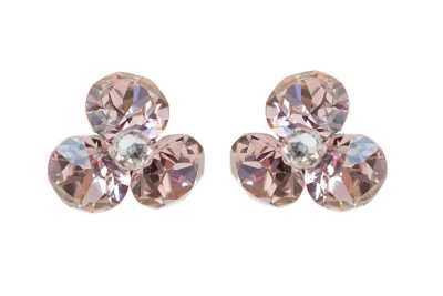 cercei roz cercei swarovski cercei argint