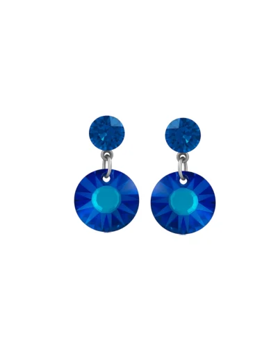 cercei albastri cercei swarovski cercei rotunzi cercei eleganti