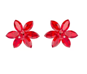cercei rosii cercei floare rosii cercei swarovsi rosii cercei floare swarovski cercei floare argint cercei argint floare cercei pe ureche