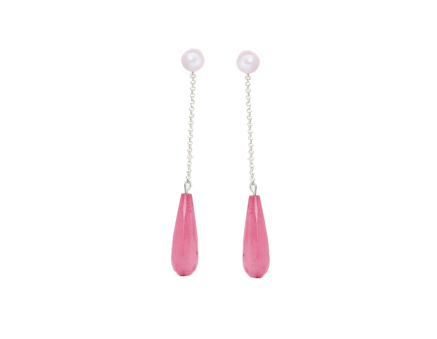 cercei-lungi-cu-lantisor-si-pietre-naturale-jasp-si-perle-swarovski-rose cercei lungi cercei lacrima cercei roz cercei perle cerecei pietre cercei swarovski cercei roz cercei eleganti lungi cercei swarovsi eleganto cercei lacrima lungi cercei lacrima eleganti