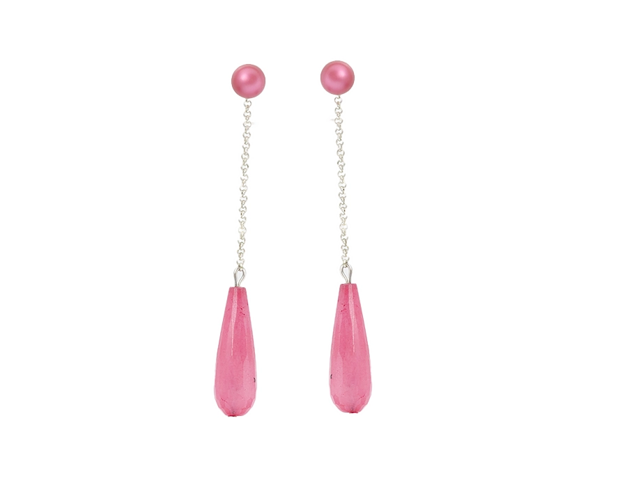 cercei-lungi-cu-lantisor-si-pietre-naturale-jasp-si-perle-swarovski-roz cercei lungi cercei lacrima cercei roz cercei perle cerecei pietre cercei swarovski cercei roz cercei eleganti lungi cercei swarovsi eleganto cercei lacrima lungi cercei lacrima eleganti