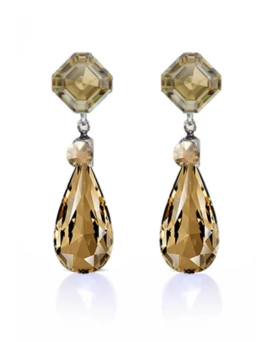 cercei aurii cercei swarovski aurii cercei lacrima aurii cercei eleganti aurii cercei de seara aurii cercei lungi aurii